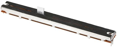 sourcing map Potentiomètre à Glissière Résistance Variable Mélangeur 128mm Droit A10K Ohm Unique Canal Potentiometre à Curseur 2Pcs