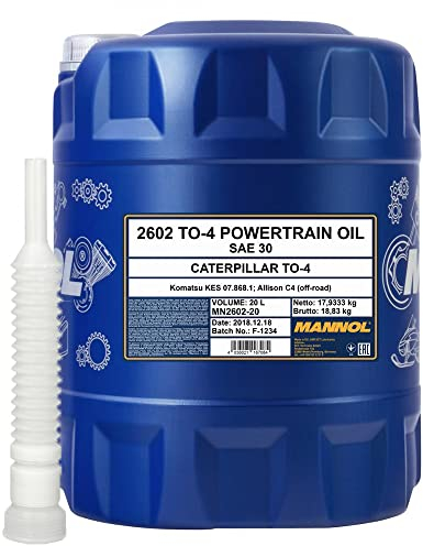 20l, MANNOL TO-4 Powertrain Oil SAE 30 Traktor Getriebeöl