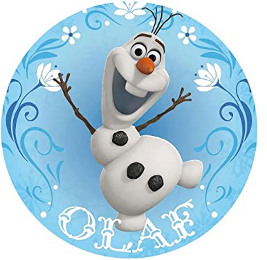 Tortenaufleger Frozen Olaf, rund 20cm Fondantpapier PREMIUM