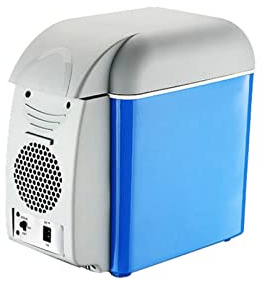DieffematicBX Nevera Pequeña 7.5L Mini Car Fridge Travel Refrigerator Cool Heat Cooler Fridge Freezer Coolerfor Auto Car Home Office Outdoor Picnic Travel