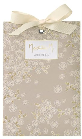 Mathilde M. Duftbeutel für Schränke, Schubladen, Gepäck und Autos - Rosen-Veilchen (Rose-Violet) - Voile de Lin