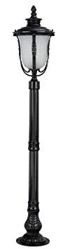 icVantA Creative European Retro Vintage Outdoor Glass Lantern Column Lamp Traditional Antique Aluminum Wall Door Pillar Light E27 Waterproof Villa Grass Lawn Garden Lamp Street Light Lights