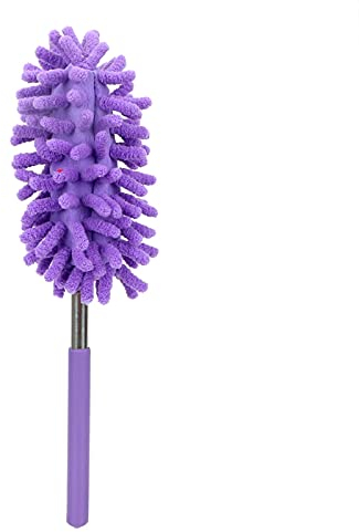 QTANZIQI Reinigungsbürste, Teleskop-Reinigungsbürste, Staubentferner, Heim- und Autoreiniger für Klimaanlage, Möbel, Fensterläden, Waschwerkzeug, Scheuertuch, Scheuerbürsten zum Reinigen (Farbe: