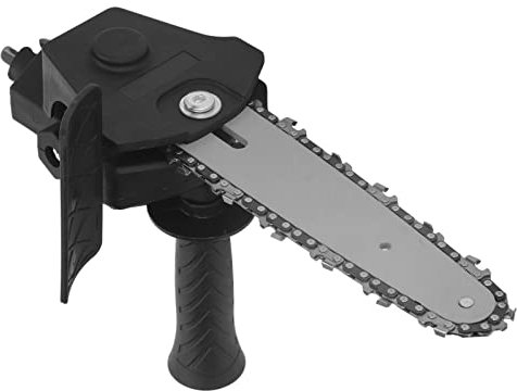 Chainsaw Conversion Head Adapter, Stainless Steel Plastic Handle, Electric Drill to Saw Adapter Convert Electric Drill Into Electric Chainsaw (for 6in Electric Drill)