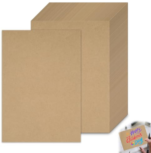 120 Stück Blanko Postkarten 14.8x10.5cm 300 g/m² Kraftpapier A6 Karten zum Selbstgestalten für DIY Klappkarten, Hochzeitseinladungen, Einladungskarten, Kärtchen zum Beschriften