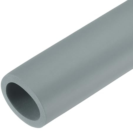 QUARKZMAN 2 x 45.7cm Rohrisolierung Schaumstoff, Durchmesser 28mm Isolierstärke 5mm Heizungsrohr Verkleidung für Fitnessgeräte, Rohre, Handhaben (Grau)