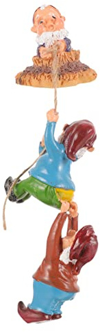 CAXUSD 1juego Estatua De Jardín Colgante De Duende para Decoración Exterior Adorno De Escultura De para Jardín y Patio