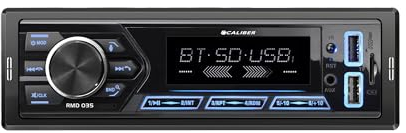 Caliber Autoradio Bluetooth 1DIN, FM Tuner, 4x55W, USB/Micro SD, 2.1A Ladefunktion, Aux-in, Freisprecheinrichtung, RCA, ISO Anschluss, MP3/WMA/APE/FLAC