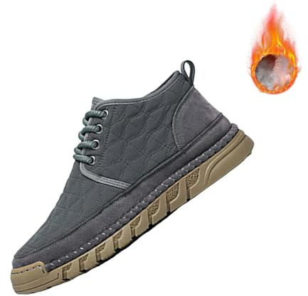 Genérico Botas De Nieve Hombre Invierno Con Forro De Piel Impermeables Deportes Trekking Zapatos Caliente Zapatillas Trekking Suela Antideslizante Confortables Sneakers Calientes Botines