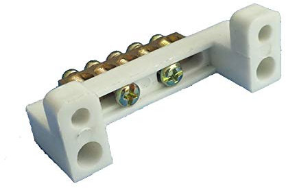 Morsettiera, Linea di terra filo 5 bit fila morsettiera Zero rame Barra di terra cablaggio 7 * 11 5 5pcs foro,Resistente alle alte temperature