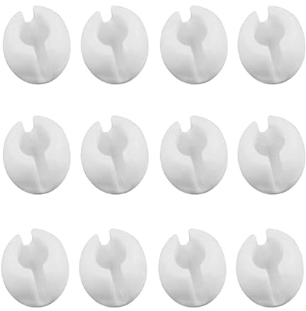OUNONA Topes De Cadena De Cuentas para Persianas Enrollables 12 Hebillas De Posicionamiento De Cortina Plásticas Accesorios para Cortinas Ventana Instalación Fácil Y Ajuste Preciso para Hogar