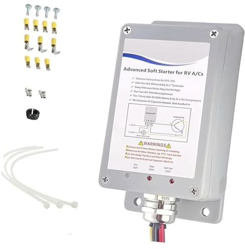 SEAYACK AC Soft Starter Soft Starter pour Les Campeurs Remorques Climatisation Permet des Appareils Démarrage Faciles À Puissance