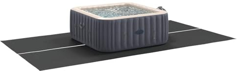 vidaXL Tapis de Piscine Noir 420 x 220 x 0,1 cm Tissu Non tissé, Couverture de Piscine rectangulaire Pliante, pour Jardin et terrasse, Tissu Non tissé, Accessoire Moderne