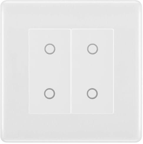 BG Nexus White Moulded Double Secondary Touch Dimmer Switch