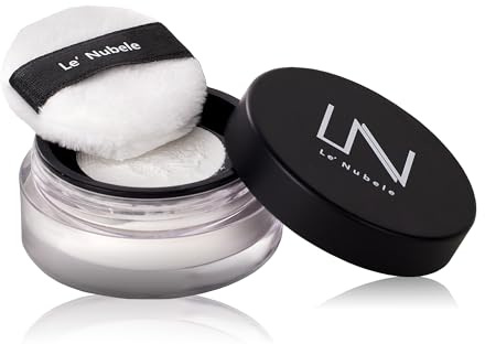 Le Nubele Azulene Face Cover Fixing Powder Translucent Loose Setting Powder, Blurring Powder, Poreless Face Primer, Blurring Primer, Mini Makeup 3g / 0.10 oz
