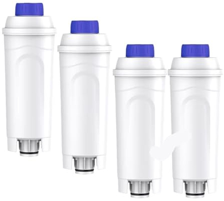 DLSC002 Café, Compatible Con Delonghi DLS C002 CFL-950 5513292811 CFL-950, SER3017 ECAM ESAM ETAM Serie Filtro De Agua Blanda(4PCS)