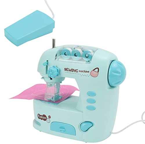Jonlaki Máquina de Coser para Niños - Kit de Juguete de Costura para Principiantes con Pedal e Interruptor de Botón - Educación Temprana y Creatividad