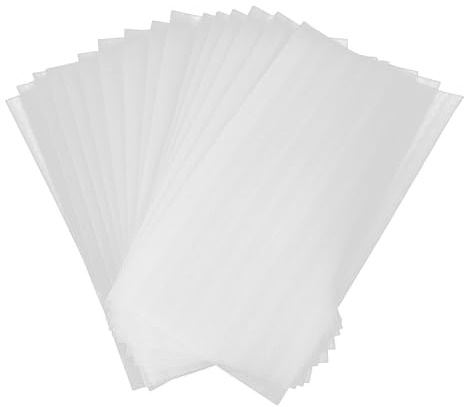 Operitacx 50 Fogli di Carta per Colorazione Chioma, Lavabili e Riutilizzabili, in Cotone Perlato, Adatti per Saloni e Applicazioni di Mèches e Colpi di Sole