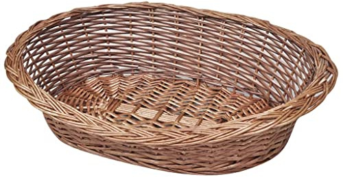 vidaXL Hundekorb aus Weide Natur 50 cm