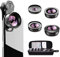 Apexel Kit de Lentes de teléfono HD versión actualizada: Gran Angular de 170°, Lente Macro 10X, Gran Angular de 110°, teleobjetivo Zoom 2.0X, Lente Ojo de pez de 195° para iPhone XR/XS/XS MAX/X/8 7 6