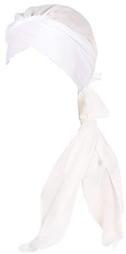 YONKOUNY Damen Kopftuch Chiffon Sommer Elegante Einfarbig Schal Turban Kopftücher Wrap Beanie Mütze Kopfbedeckung Bandana für Krebs, Chemo, Haarausfal