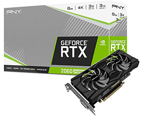 PNY Tarjeta Gráfica GeForce RTX 2060 Super Dual Fan 8GB GDDR6