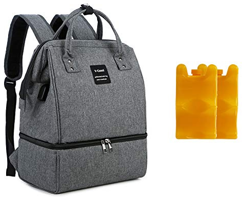 Zyorenc Bolsa Termica Biberon Leche Materna Nevera Isotermica Porta Biberones Bebe, 2 Bolsas de Hielo Incluidas