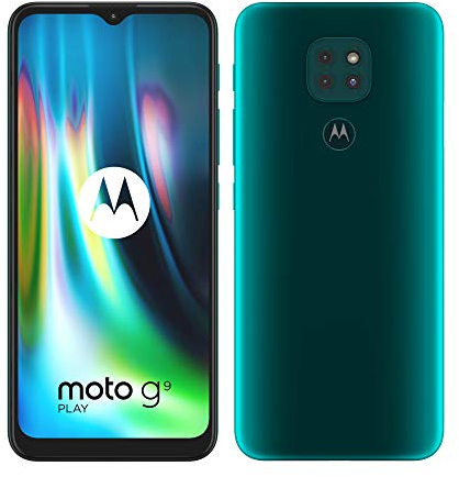 Motorola Moto G9 Play - Smartphone 64GB, 4GB RAM, Dual Sim, Forest Green