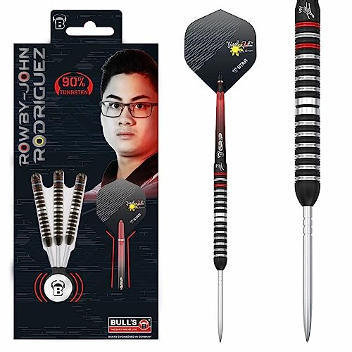 BULL'S Rowby-John Rodriguez Steel Dart, 90% Tungsten