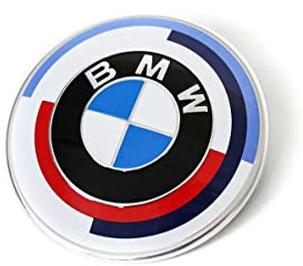 BMW Emblem 50 Jahre M Heckklappe 82mm Heritage Limited Edition + Lanyard