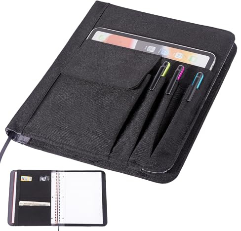 APOFFICE Custodia protettiva per quaderni da lavoro, organizer per quaderni, compatibile con Rocketbook Fusion, con passante per penna, porta biglietti da visita, tasca per accessori