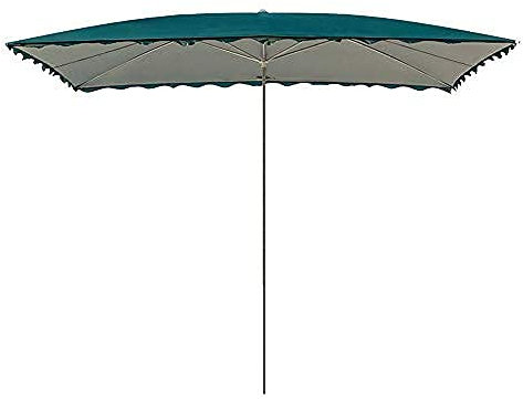 VNNHGB Ombrellone da Esterno Grande con Altezza Regolabile, tettoia Pieghevole Commerciale, Isolamento Termico, Antipioggia, Protezione Solare, ombrellone da Giardino Quadrato 3x2 m (Blu)