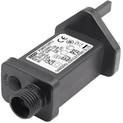 32V 9W String Lights Indoor-Outdoor Power Adapter for CZJUTAI JT-EL/FC32V9W /6W /3.6W-IP20 Christmas Lighting, with Multifunction Control Button (ScrewSocket(Switched-mode))