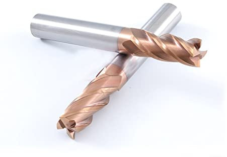 Router Bits Tungsten Steel Flat End Mills Carbide Wolfram CNC Milling cutter Router Bit Cylindrical Hobbing HRC55 Nano Coating for Steel Mill Drill Bit(Db6 Lb30 Da6 La100)