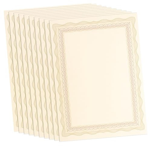 OFFSCH 10stücke Teiliges Blanko Urkundenpapier Zum Bedrucken Und Beschreiben Hochwertiges Zertifikatpapier Für Büro Schule Und Feierlichkeiten Langlebig Mit Feiner Verarbeitung Vielseitig