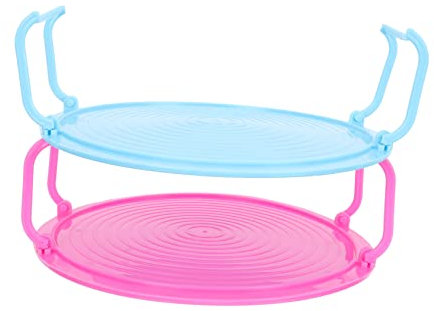 KICHOUSE Multifunktionaler Dampfgarer Ständer Aus Pp Material Geschichtetes Dampfgestell Zum Backen Und Kochen 2 Stück Küchenlagerungs Für Dampfgarer Und Kochanwendung