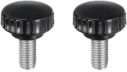 QUARKZMAN 2 Stück Rändelschraube mit Gewinde M10 x 20mm Rundkopfschraube Rundgriffschraube Klemmknöpfe 30mm Handknöpfe Edelstahl 304 Daumenschrauben Spannschraube für Industrie Maschine