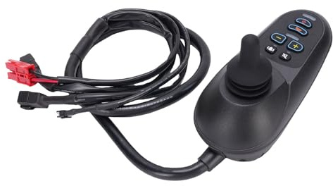 Dpofirs Joystick de Silla Eléctrica, Silla Eléctrica Flexible Controlador de Joystick Exhibición Intuitiva de Arranque para Robots Inteligentes