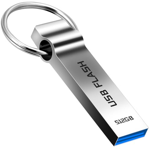 Memoria USB 512GB - Jokiraty Pendrive Alta Velocidad USB 3.0 Pen Drive Gran Capacidad Disco Duro Externo para Ordenador, Tableta y Coche (512gb)