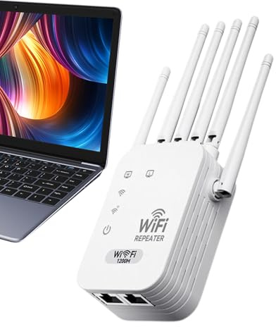 Duroecsain Repetidor WiFi | Repetidor portátil de Alta Velocidad - WiFi Amplificador de señal inalámbrica,para Familia casa Interior Oficina salón Dormitorio Viaje móvil Camping Coche