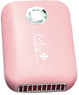 Secador de pestañas eléctrico sin aspas USB para manicura de pestañas y uñas, color rosa