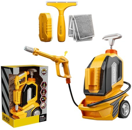 Set Da Gioco Per Autolavaggio Per Bambini - Giocattolo Per Lavatrice Per Bambini In ABS, Idropulitrice Per Serbatoio 'acqua, Macchina Per Giochi Di Ruolo Con Ruote | Giocattolo Di Simulazione Di P