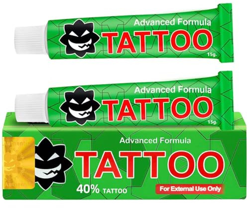SKLO Tatto Cream, Intense Moisturizing with Shea Butter & Coconut Oil, Nourishing & Long Lasting Tatto Aftercare Cream, Fragrance-Free, Non-Greasy