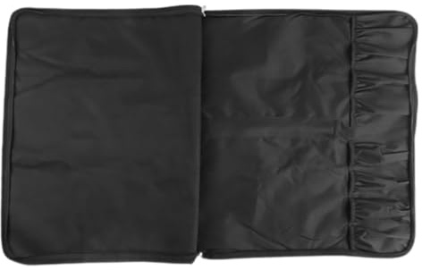 DOITOOL Étui à Couteaux de Chef en Tissu Oxford Noir, Sacoche de Rangement Portable avec Bandoulière et Compartiments Multiples, Grand Format pour Outils Cuisine, Camping et Activités