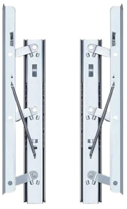 Support De Rail De Guidage De Levage Pliable À Ressort Télescopique | Modèle TLB-235, for table à manger, armoires de cuisine, zone compacte, pliante