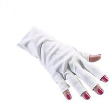Boolavard TM ANTI UV GLOVES FOR UV LIGHT/LAMP NAIL DRYER ONLY NAIL EXPOSED