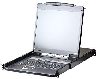 Aten CL5716iM LCD KVM Switch Over IP, USB-PS/2,VGA, 16-Ports Deutsch schwarz