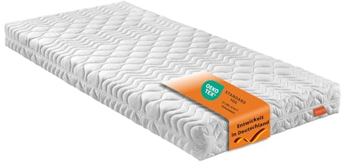 sleepling Matratze 90x200 cm, 7-Zonen Kaltschaummatratze, Bodyprotect 500 | Wendematratze mit 2 Härtegrade H2/H3, Mattress, Höhe 15 cm, Made in EU, Waschbar 60 Grad, OEKO-TEX