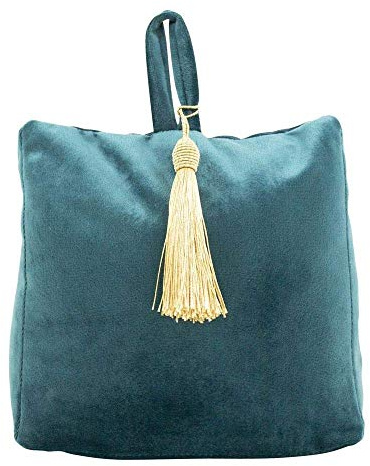 Mars & More Türstopper Sandsack Samt Glanz Türhalter Zugluftstopper Türhalter (Samt Petrol)