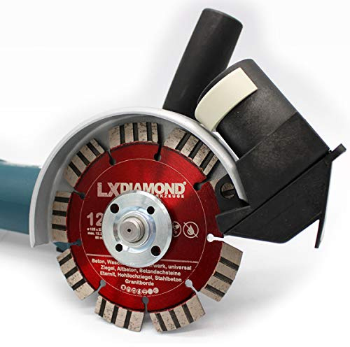 LXDIAMOND Staubabsaugung für 125 230 350mm Winkelschleifer Trennjäger Staubschutz Absaugung einfache Montage mit universellem Staubsaugeranschluss
